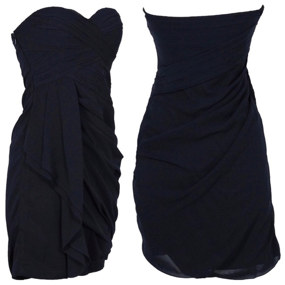 🔻NWT Lulu’s Minuet Chiffon Strapless Dress - Picture 2 of 5